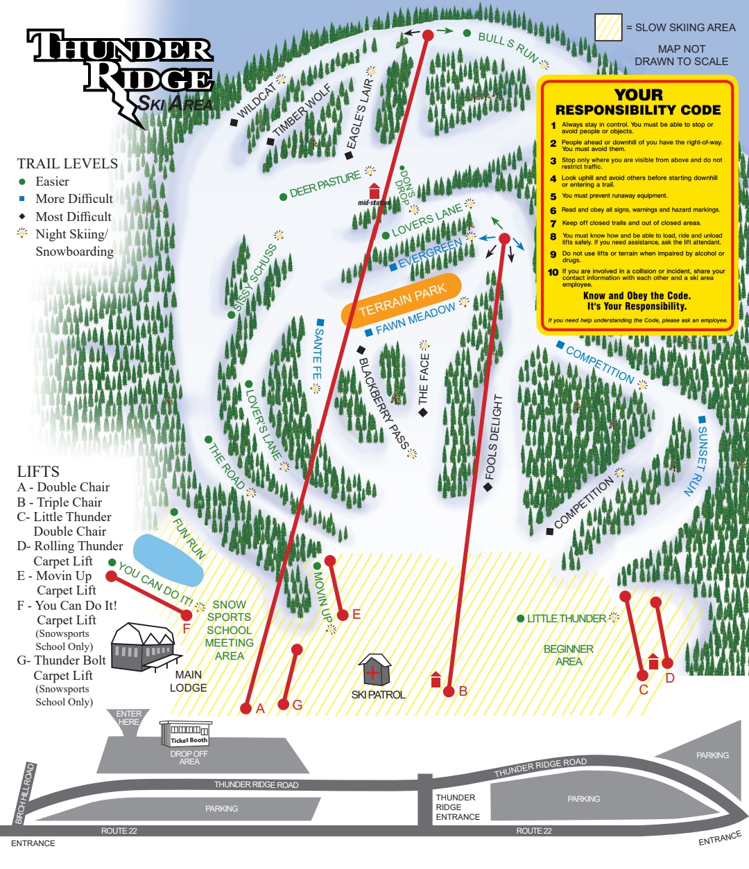 Thunder Ridge Trail Map